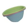 Cesta de Drenagem Doméstica para Cozinha Bacia para Lavar Arroz Artefato de Drenagem Cesta de Plástico Peneira Multiuso Utensílio para Lavar Arroz Bacia para Frutas com Logo Impresso