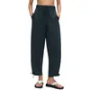 Pantalones Deportivos Sueltos para Mujer con Puños con Cordón, Pantalones Casuales Convertibles, Pantalones Finos y Transpirables para Entrenamiento, Running, Fitness D26043