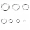 Acero Inoxidable 304 Anillo Cerrado Sin Costura Resistente al Desgaste Titanio Acero Galvanizado Accesorios de Joyería Anillo de Enlace para Pulsera Collar DIY