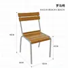Juego de mesa y sillas de cafetería minimalista estilo coreano, mesa y sillas de comedor con temática oceánica, mesas y sillas comerciales para tiendas de postres y té de leche y restaurantes occidentales