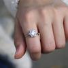 Anillo Minimalista de Flor de Cristal con Circonita Microincrustada para Mujer, de Moda en Japón y Corea, Sencillo y Exquisito, Estilo Ins