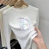 Camiseta de manga larga gruesa para niñas, nuevo estilo otoño/invierno 2026, capa base de forro polar para niños, top interior cálido para niñas