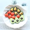 Accesorios de resina de aguacate, fresa, plátano y naranja, pegamento de frutas para bricolaje, carcasa de teléfono móvil, material de belleza