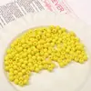 Pintura Acrílica Color Macarrón Cuentas Redondas DIY Accesorios Tejidos a Mano Material para Hacer Joyería con Cuentas Paquete