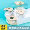 Banheiro para Hamster Banheiro Urso Dourado Suprimentos para banheiro acrílico totalmente transparente vaso sanitário grande banho de uso duplo banho areia para banho urina Bacia