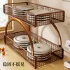Estante de almacenamiento de escritorio, organizador de encimera de cocina, estante para bocadillos, caja de almacenamiento multicapa, portadulces de té, mesa de centro y portavasos