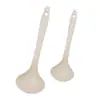 Cuchara para Servir Gachas de Avena para el Hogar, Cuchara para Sopa Estilo Japonés, Cuchara Grande de Plástico, Cuchara Grande para Sopa de Paja de Trigo con Mango Largo