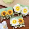 Lindo Girasol Frangipani Pinza para el Cabello Accesorios para el Cabello Divertido Pequeño Fresco Dulce Femenino Pinza Lateral de Pato Pinza para el Cabello de Niños