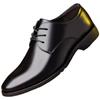 Sapatos de Couro Masculinos Casuais Britânicos de Primavera e Outono, Formais para Negócios, com Aumento Interno, Sapatos Atacado, Sapatos Casuais