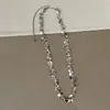 Collar de Borlas con Lentejuelas Brillantes de Gama Alta para Mujer, Sencillo y Único, Cadena para el Cuello de Moda y Tendencia, Cadena para la Clavícula