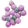 Cuentas sueltas de jade en forma de pepita cuadrada violeta, morado con reflejos verdes, cuentas cuadradas irregulares, accesorios para joyería DIY