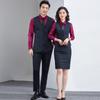 Terno de trabalho do professor 4S Shop Bank Work Clothes Terno formal feminino Terno de negócios estilo coreano feminino para homens e mulheres