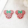 Pendientes colgantes de bricolaje con impresión acrílica de doble cara con cabeza de Mickey de Navidad, material decorativo