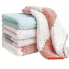 Paño de Limpieza Absorbente para el Hogar con Diseño de Flor Europea para Lavar Platos, Mesas y Uso Dual, Espeso, Duradero, No se Mancha Fácilmente con Aceite, Fácil de Lavar