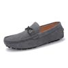 Venta en Vivo Transfronteriza Zapatos Doug de Alta Gama para Hombre Piel Genuina Estilo Coreano Gamuza Mate Zapatos sin Cordones de Estilo Perezoso