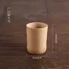 Taza de Cerveza Vintage China de Bambú Carbonizado Taza de Bambú Tubo de Bambú Tubo de Té sin Barniz Artesanías Taza de Agua Taza de Té Tubo de Bambú