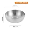 Aço Inoxidável 304 Tigela Coreana para Kimchi Prato de Kimchi Tigela Dourada para Arroz Tigela de Sopa Camada Única Prato para Molho Prato para Condimentos Comercial