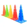 Cubo con fondo cuadrado de 52 cm con agujero logo cono de helado balón de fútbol valla de entrenamiento obstáculo cubo logo de entrenamiento de baloncesto