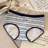 Ropa interior de algodón puro de cintura media para mujer, sexy y cómoda, 100% algodón, antibacteriana 10A, sin costuras, transpirable, calzones para estudiantes niñas