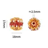 Tk nuevo estilo hueco colorido diamante redondo cuenta moda creativa perla cadena cuenta DIY cadena cuenta bolígrafo llavero trabajo pesado cuentas sueltas