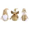 Muñeco de Navidad transfronterizo nuevo, franela, Papá Noel, muñeco de nieve, alce, adornos para ventanas, regalos de Navidad al por mayor