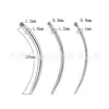 Acero Inoxidable Guía de Arco Pin Aguja Hilo Guía Curva Varilla Labio Uña Arete Uña Perforación de Uña Herramienta Auxiliar