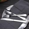 Venta al por mayor de cuchillos, tenedores y cucharas de acero inoxidable con punta de grano 1010, adecuados para cucharas de mango largo, cuchillos y tenedores para carne de hotel, vajilla occidental