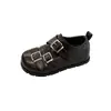 Zapatos Mary Jane de cuero genuino con hebilla retro, zapatos pequeños de cuero estilo universitario JK, suela suave, cómodos para mujer, mocasines, zapatos de un solo color