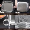 Freidora de acero inoxidable 304 para uso doméstico, filtro, olla para fideos instantáneos, olla para suplemento alimenticio para bebés, mini pequeña todo en uno