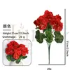 Flores Artificiales de Geranio e Hortensia Más Vendidas Transfronterizas para Decoraciones de Mesa y Ventana de Hotel Interiores y Exteriores, Accesorios para Fotografía de Bodas