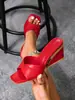 Sandalias de Tacón Alto para Mujer Huidong, Nuevo Modelo Verano 2026, Tacón de Cuña, Punta Cuadrada a la Moda, Versátil Casual, Exclusivamente para Ventas Transfronterizas