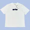 Arte Antwerp Versão de Luxo Estilo de Rua Americano Estampa Retro Camiseta Casual Masculina de Manga Curta Tendência