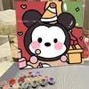 Pintura acrílica dibujos animados infantiles hecho a mano diy pintura al óleo digital pintura al óleo al por mayor verano graffiti decoración para colorear pintura para colgar