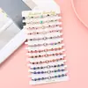 Pulsera tejida a mano de Europa y América, de alta venta transfronteriza, con cuentas de cristal, ojo de diablo, palma con goteo de aceite, pulsera de amistad para mujer