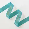 Cinta de Hilo Dorado Perlado de Alta Calidad de 2.5 cm Cinta de Satén Dorada de Alto Grado con Letras Inglesas Cinta Decorativa DIY para Arreglo Floral y Empaque de Flores Frescas