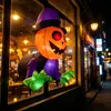 Decoraciones de Halloween, Fantasma Inflable de Ventana Rota, Accesorios con Forma de Calabaza para Montaje de Atmósfera Exterior en Centros Comerciales