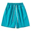 Shorts de Color Sólido tipo Hielo con Protección Solar para Hombre en Verano, Deportes al Aire Libre Ligeros, Moda Europea y Americana, Ampliación y Engorde Transfronterizo, Venta al por Mayor Sueltos
