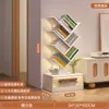 Prateleira pequena em forma de árvore estante de chão armário de quarto rack de armazenamento de sala de estar casa multi-camadas criativa estreita estante