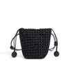 2026 Bolso de Letras Tejido Clásico Estilo Fresco Dulce Bolso Cubo Bolso de Hombro de Gama Alta Bolso de Axila