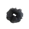 Coletero vintage ultrafemenino estilo francés de organza de doble capa con lunares, liga para el cabello simple y versátil, accesorio para el cabello elástico para mujeres