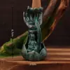 Estilo Chinês Latão Puro Suporte de Mão de Buda para Mesa Ornamentos de Inserção de Incenso de Lótus Artesanato Cultura da Cidade Proibida