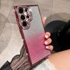 Polvo de Brillo Degradado con Pedrería Galvanizada Adecuado para Funda de Teléfono Móvil Samsung S25Ultra S26Plus Protección Suave Anticaídas TPU 24