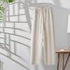 Pantalones Bombacho de Lino Tencel para Mujer 2025 Pantalones de Verano Pantalones de Lino Delgados Pantalones Cortos Recortados Pantalones Harem Holgados