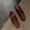Zapatos Mary Jane de piel de vaca de primera capa para mujer, zapatos planos, nuevo modelo de otoño, piel genuina, punta redonda, correa, zapatos de un solo color de corte bajo, talla de zapato de mujer 40