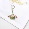 Llavero del Festival del Bote del Dragón, Zongzi, Bote del Dragón, Remando, Colgante de Mochila de Acrílico, Encanto Decorativo de Moda para Bolsas de Buena Suerte