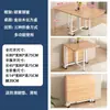Mesa Plegable, Mesa de Comedor para Uso Doméstico, Adecuada para Apartamentos Pequeños y Propiedades de Alquiler, Mesa de Comedor Simple para Montar Puestos, Rectangular y Portátil