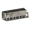 Portacepillos de dientes sin taladro, vaso para cepillos de dientes, estante integrado de almacenamiento montado en la pared, portacepillos de dientes para lavabo de baño, soporte para cepillos de dientes