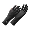 Guantes de Protección Solar para Mujer Verano Equitación Anti-UV Antideslizantes Ligeros Transpirables Seda de Hielo Delgados Largos Guantes de Solapa