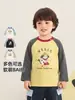 Kaka Panda ropa infantil camiseta de manga larga para niños, camiseta básica de otoño para niñas, tops de otoño, ropa de bebé de moda