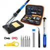 Soldador Eléctrico Ajustable en Temperatura Transfronterizo 220V60W Bolígrafo de Soldadura para Reparación Doméstica Kit de Herramientas de Bolígrafo de Soldadura Juego Estándar Europeo Estándar Americano